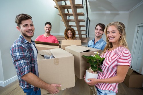 Movers preparing a local residential move in Knightsbridge
