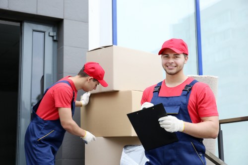 Professional movers handling a high-end relocation in Knightsbridge