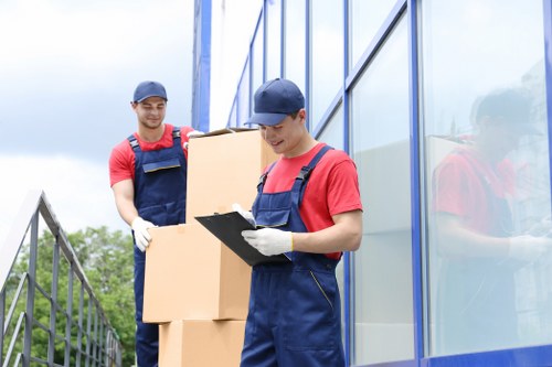 Commercial removals van support for Knightsbridge offices and shops