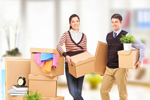 Careful handling of office furniture during a Knightsbridge move