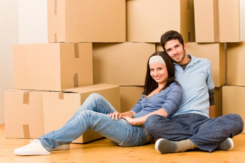Careful packing and protection of luxury household items