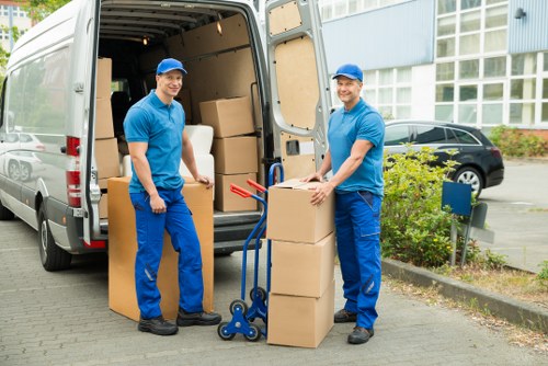 Preparing for a home move in Knightsbridge with boxes and packing materials