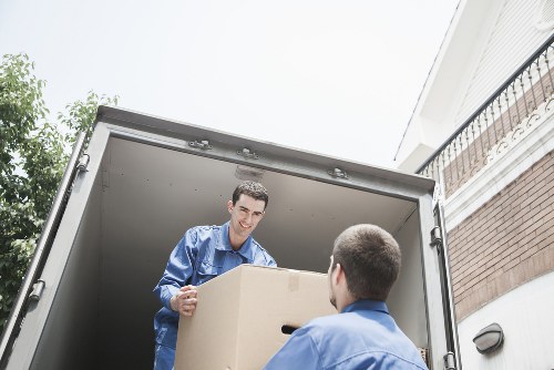 Careful transport of household items by moving truck in Knightsbridge