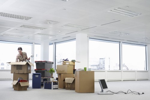 Professional packing and transport for office relocation in Knightsbridge